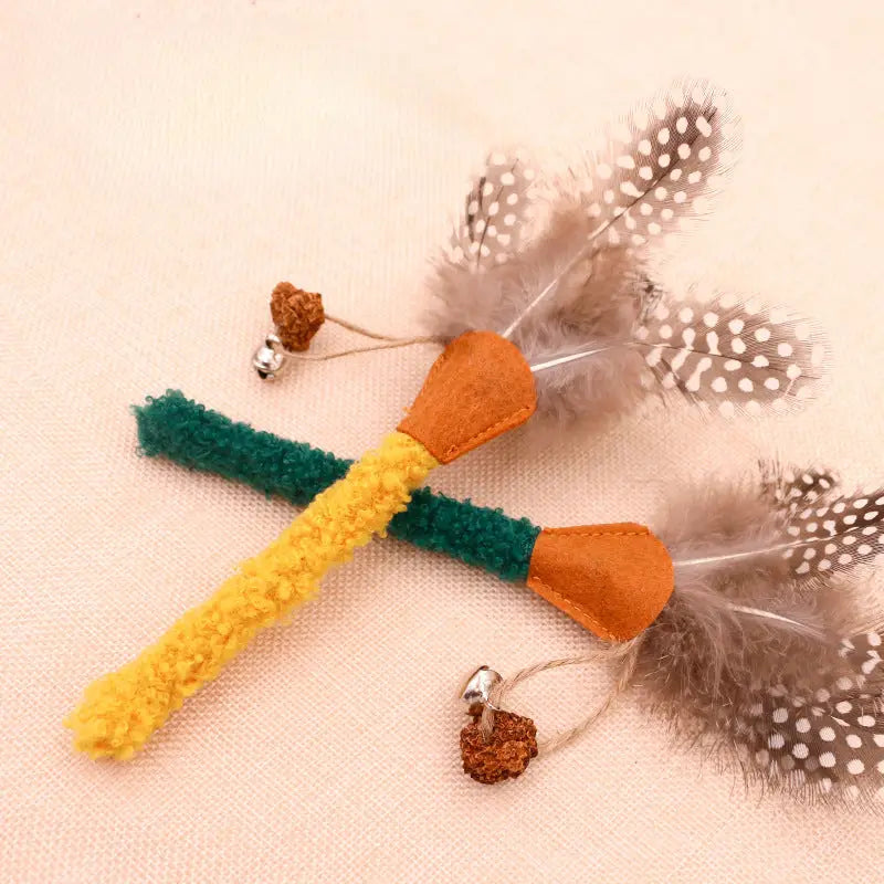 Moo - 3 Pcs Cat Feather Toy Set